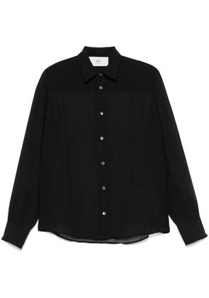 AMI Paris semi-sheer shirt - Black