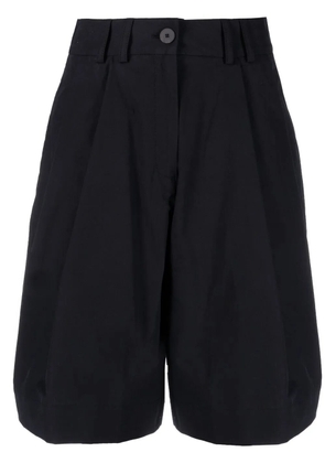 Studio Nicholson high-waisted cotton shorts - Blue