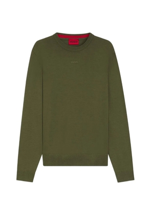 HUGO logo-detail sweatshirt - Green