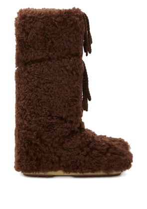 Moon Boot Icon curly boots - Brown
