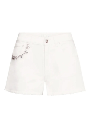 AREA crystal-embellished shorts - White