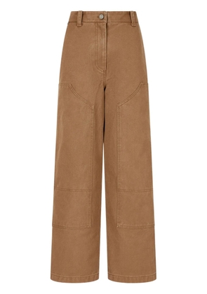 TOMBOY wide-leg trousers - Brown