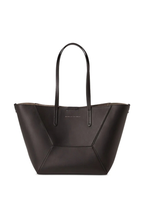 Brunello Cucinelli BC Duo small bag in calfskin with monili - Brown