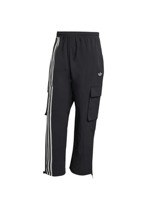 adidas stripe-detail cargo trousers - Black