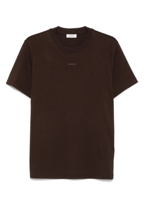 SANDRO brown cotton T-shirt