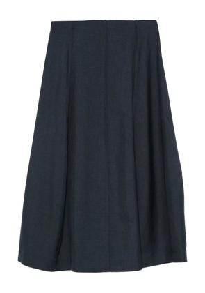 Theory pleat-detail midi skirt - Blue