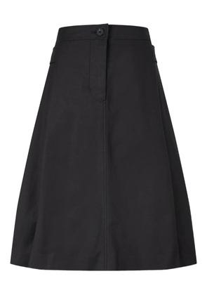 TOMBOY belted pleated midi skirt - Black