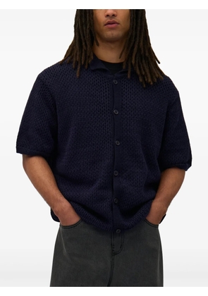 Arte Antwerp crochet-knit shirt - Blue