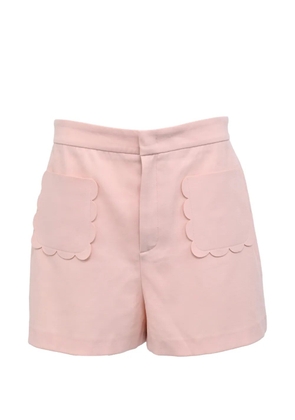 Red Valentino Vintage scalloped-pocket shorts - Pink