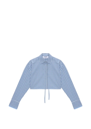 MSGM tie-fastening shirt - Blue