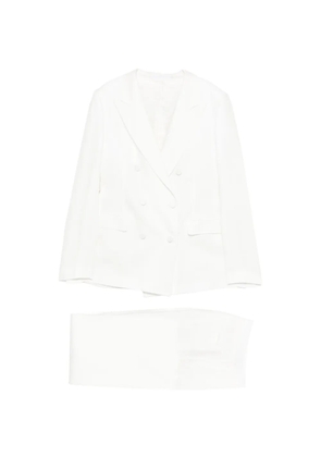 Tagliatore double-breasted suit - White