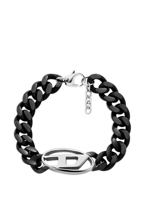Diesel logo-plaque bracelet - Black