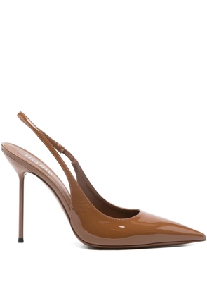 Paris Texas pointed- toe slingback pumps - Brown