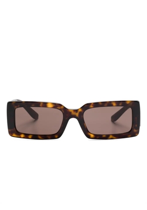 Dolce & Gabbana Eyewear logo-engraved sunglasses - Brown