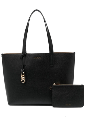 Michael Michael Kors Eliza XL logo-plaque leather tote bag - Black