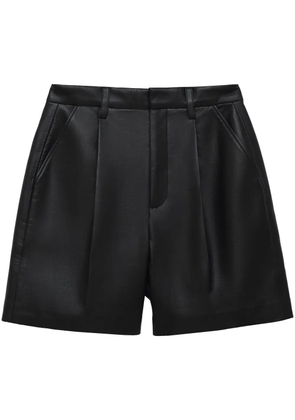 ANINE BING Carmen recycled leather shorts - Black