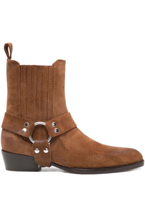Paris Texas 35mm Helena suede ankle boots - Brown