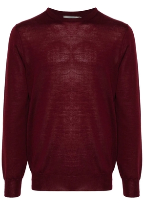 Canali fine-knit sweater - Red