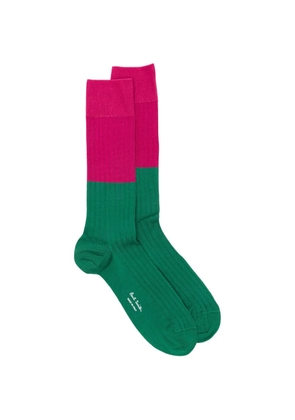 Paul Smith Candles ribbed socks - Green