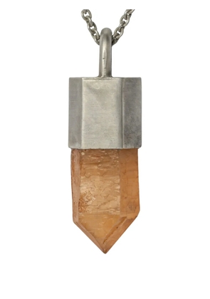 Parts of Four iron quartz talisman necklace - Silver