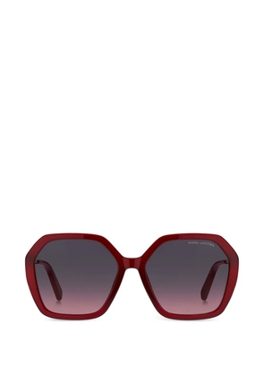 Marc Jacobs geometric-frame sunglasses - Red