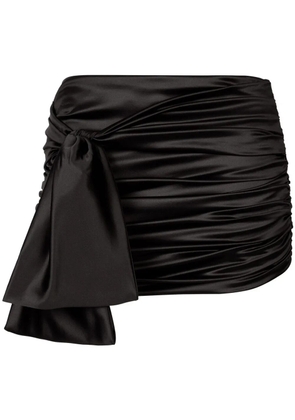 Dolce & Gabbana knot-detail satin miniskirt - Black