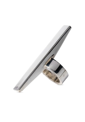 Parts of Four Sistema Rotated Bridge sterling silver ring