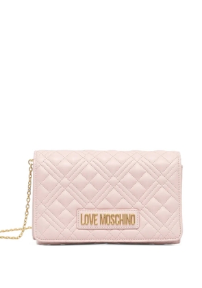 Love Moschino quilted chain shoulder bag - Pink