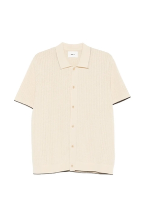 NN07 Nalo buttoned polo shirt - Neutrals