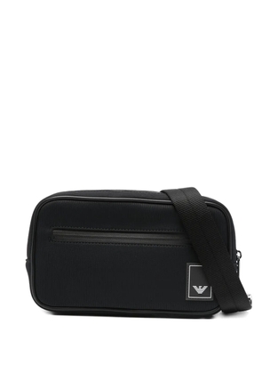 Emporio Armani logo-patch belt bag - Blue