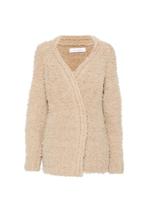 Liska V-neck long-sleeve cardigan - Neutrals
