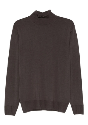 Canali high-neck wool sweater - Grey