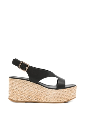 Paloma Barceló Hudson platform leather sandals - Black