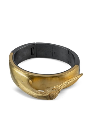 Parts of Four x Dualflow sterling-silver Sistema crane-head bracelet - Gold