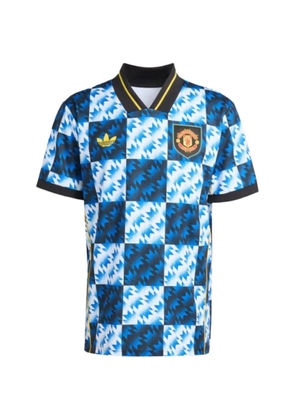 adidas checked T-shirt - Blue