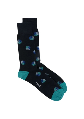 Paul Smith dice-pattern socks - Blue