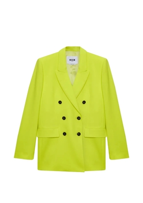 MSGM buttoned double-breasted blazer - Green