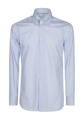 BORRIELLO NAPOLI striped cotton shirt - Blue