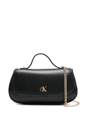 Calvin Klein top handle chain tote bag - Black