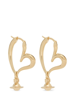 Vivienne Westwood Emily heart-hoop earrings - Gold