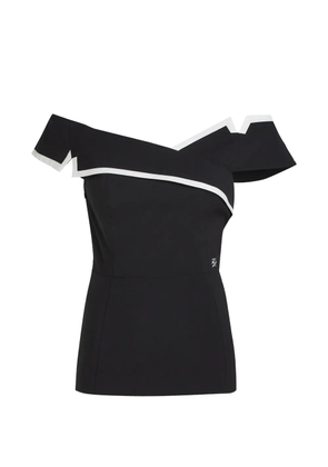 Karl Lagerfeld off-shoulder top - Black