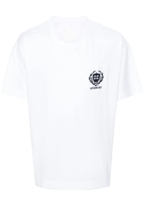 Givenchy logo-embroidered cotton T-shirt - White