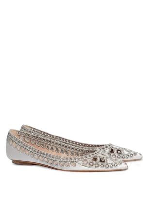Alberta Ferretti cut-out ballet flats - White