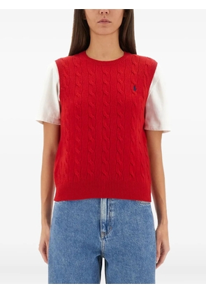 Polo Ralph Lauren cable-knit vest - Red
