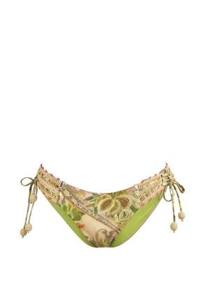 Del Maar Aru paisley-crochet bikini bottoms - Neutrals