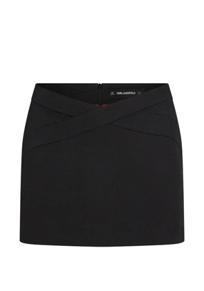 Karl Lagerfeld KL Studio zip-fastening mni skort - Black