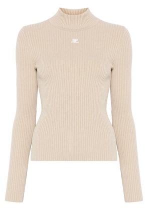 Courrèges Reedition ribbed sweater - Neutrals