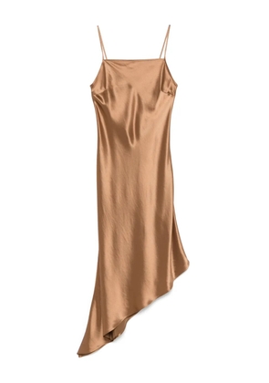 By Malene Birger satin midi dress - Brown