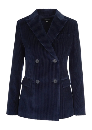 Weekend Max Mara double-breasted corduroy blazer - Blue