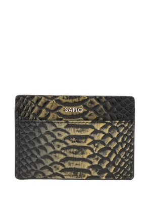 SAPIO snake-effect card holder - Yellow